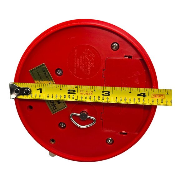 Vtg 1988 Enesco Little Drummer Bear 5.5" Small World of Music Motion Christmas - Picture 12 of 12